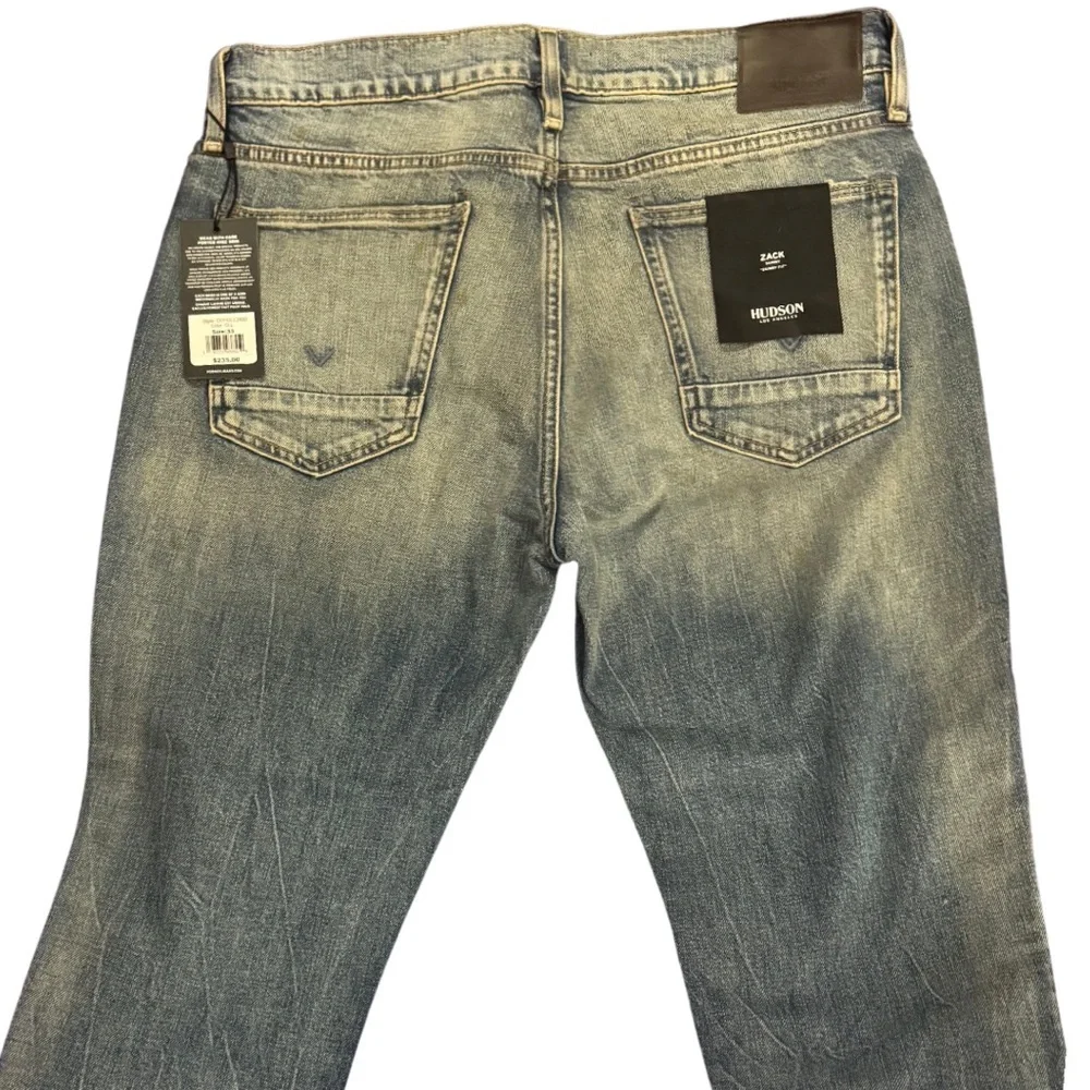 🆕 NWT Hudson Jeans Men’s 33 Zack Fit in Blue (gallery) Denim